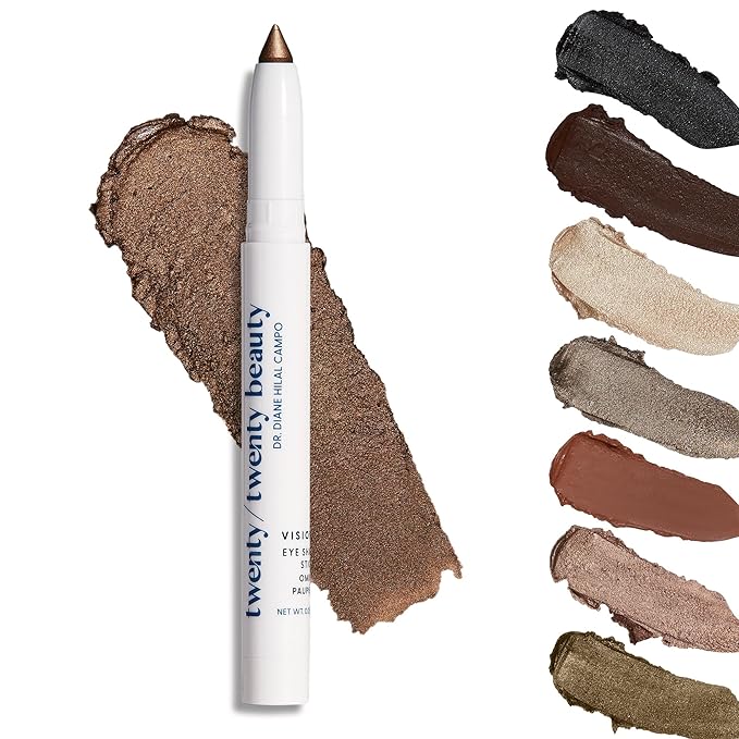 twenty/twenty beauty Visionary Eye Shadow Stick – Shimmer Cream Eye Shadow Pencil - Safe for Sensitive Eyes - Ophthalmologist Developed – Vegan, Cruelty-Free, Clean Ingredients (At A Glance)