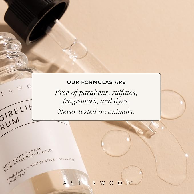 Asterwood Argireline Serum with Hyaluronic Acid - Peptide Serum for Face - Wrinkle Reducing, Anti-Aging, Nourishing - Fragrance-Free - 1 Fl Oz