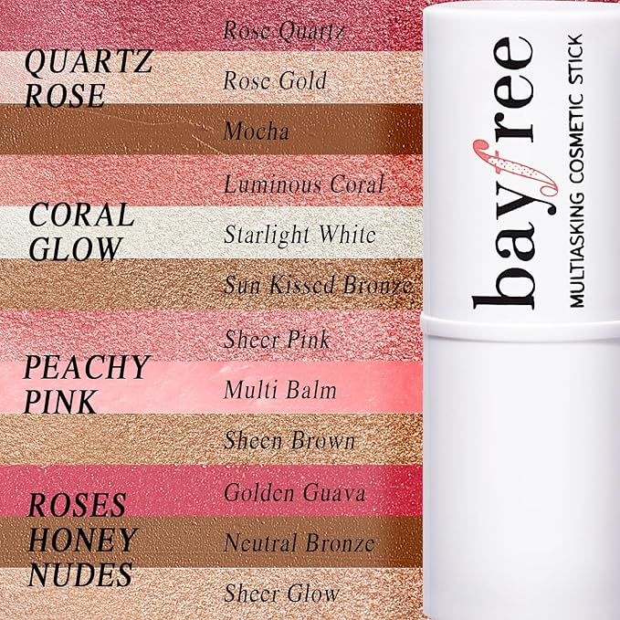 bayfree 3 PCS Makeup Cream Contour Stick Set, Highlighter Stick & Bronzer Stick & Blush Stick, Long Lasting, Natural Face Contour, Dewy & Matte Finish, Multi Stick Trio for All Skin