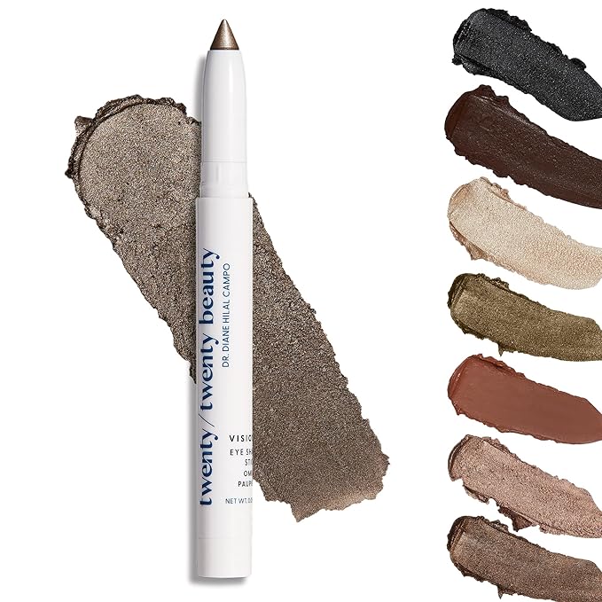 twenty/twenty beauty Visionary Eye Shadow Stick – Shimmer Cream Eye Shadow Pencil - Safe for Sensitive Eyes - Ophthalmologist Developed – Vegan, Cruelty-Free, Clean Ingredients (Love At First Sight)