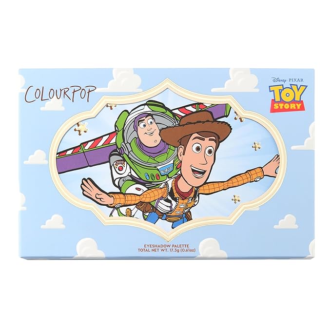 ColourPop x Toy Story Eyeshadow Palette - Multi-Colored, Limited Edition Makeup Palette with Matte & Matte Sparkle Finishes - Buildable, Blendable & High-Pigment Formula - The Toys Are Here (0.61 oz)