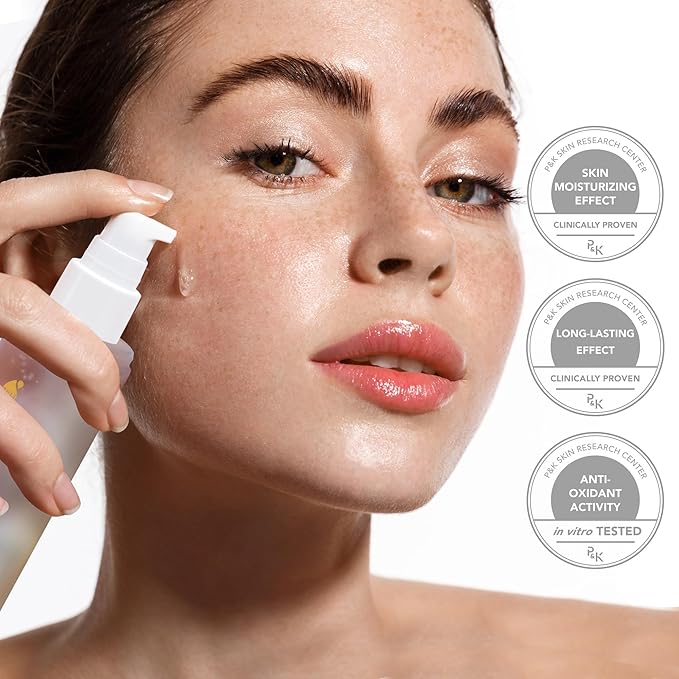 TEREZ & HONOR TremellaGlo Face Serum: Hydrating Facial Serum for Glass Skin - Korean Skincare Formula with Snow Mushroom & Hyaluronic Acid, for Sensitive & Dry Skin, Vegan, 3.4 FL OZ/100mL