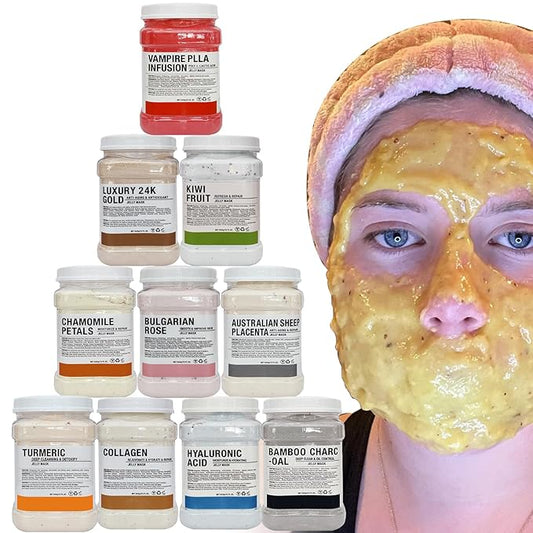 YMEYFAN Jelly Mask for Facials Professional Face Mask Bulk Wholesale for Beauty & Personal Care, Jelly Mask Powder for Estheticians Supplies Beauty Salon Spa Face Mask Skin Care, 23Fl Oz (10Pack)
