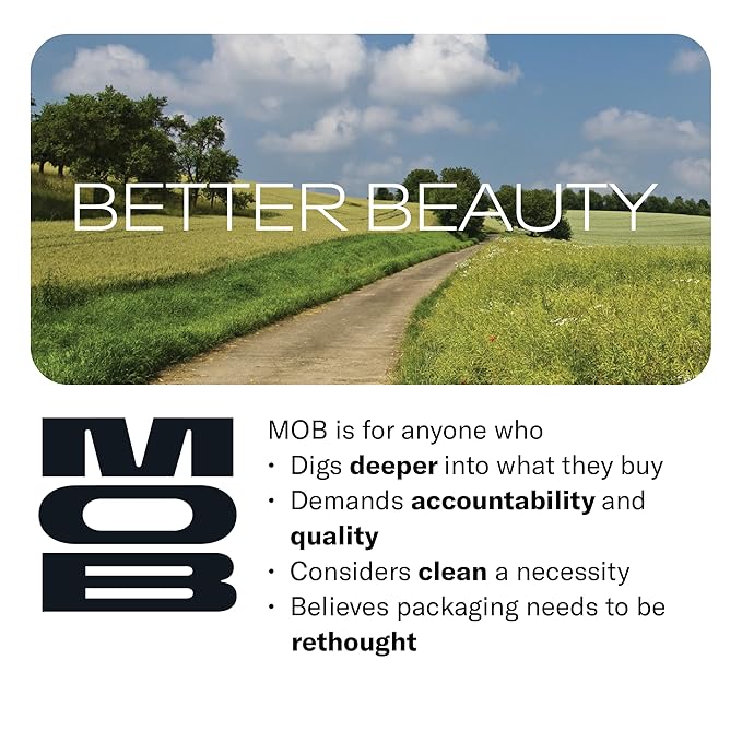 MOB Beauty Eyeshadow M2 Matte Bone – Light Base Shade for Brightening Eyes or Highlight, Blendable Talc-Free Vegan Cruelty-Free Skincare Infused Long Wear Sustainable Refillable Compact