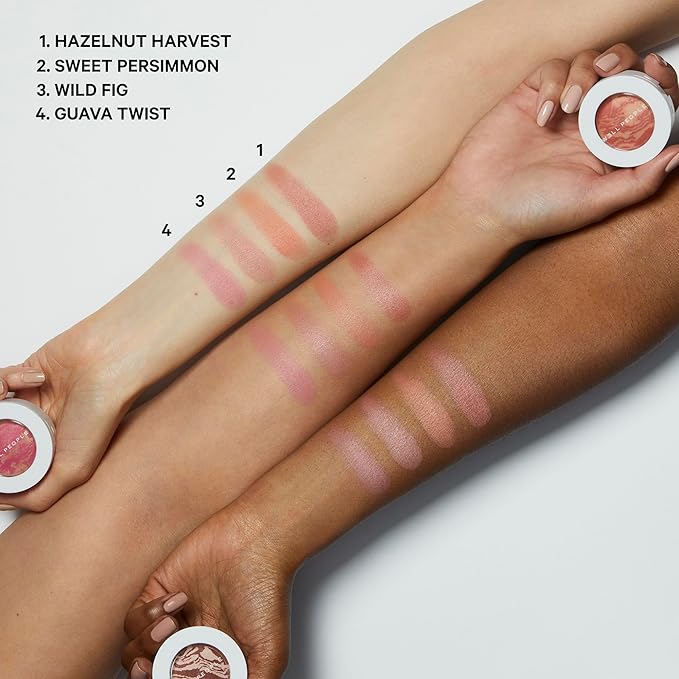 Well People Superpowder Blush Powder, Hydrating Powder Blush For Adding A Pop Of Cheek Color, Vegan & Cruelty-free, Sweet Persimmon