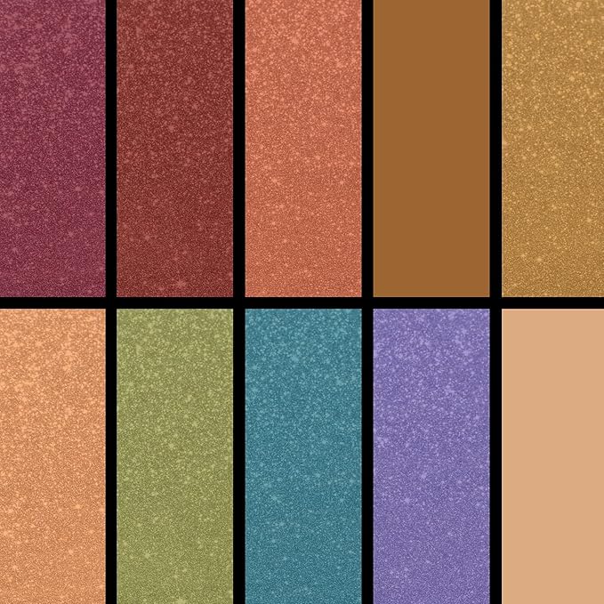 Palladio Eyeland Vibes, Escape to the Tropics, 10 Count Eyeshadow Palette, 5 Curated Palettes, Seductive Nudes to Vibrant Hues, Complimentary Shades, Day and Night Looks, Rich Pigment, Paradise