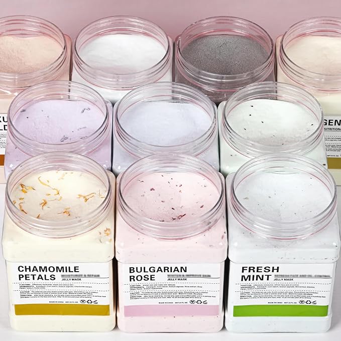 YMEYFAN Jelly Mask for Facials Professional Face Mask Bulk Wholesale for Beauty & Personal Care, Jelly Mask Powder for Estheticians Supplies Beauty Salon Spa Face Mask Skin Care, 23Fl Oz (10Pack)