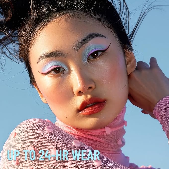 UCANBE Light Blue Single Eyeshadow Palette, Highly Pigmented Matte Eye Shadow Powder, Professional Long-Lasting Waterproof Makeup Palette