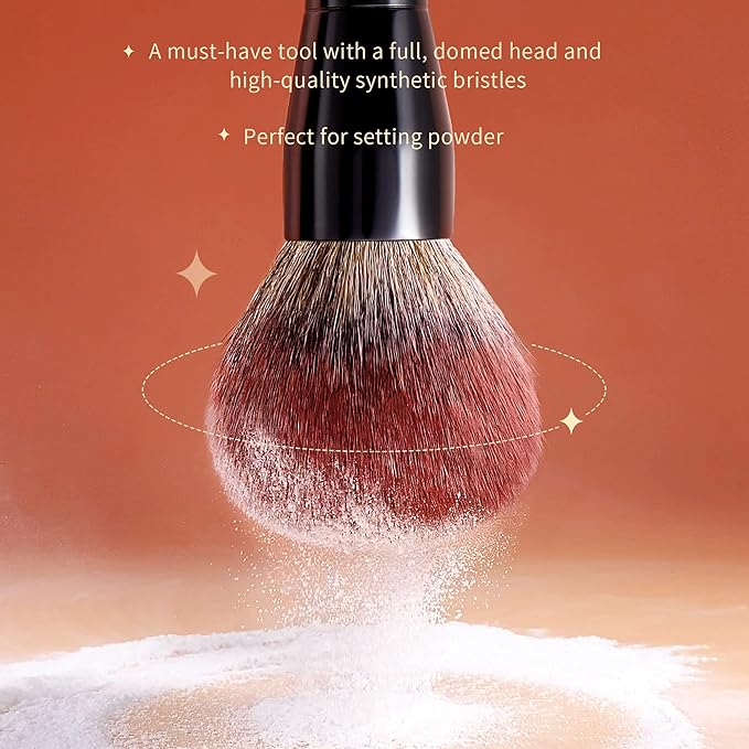 Jessup Powder Makeup Brush, Large Finishing Mineral Powder Brush for Full Face, Body Makeup, Vegan Flawlessly Face Brush for Powder, Blush & Bronzer MUL01