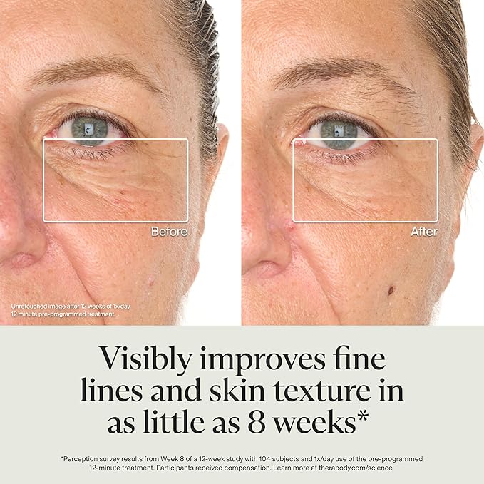 TheraFace Mask Glo by Therabody | Cordless LED Face Mask with Red, Blue & Infrared Light | at-Home Light Therapy Mask for Radiant, Healthier-Looking Skin | Includes Protective Eye Shield