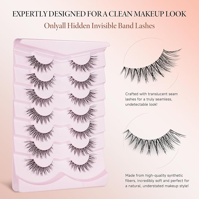 Wispy Natural False Eyelashes Flared Fluffy Fake Lashes M-9