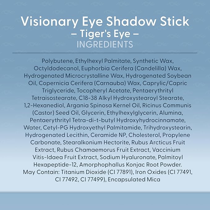 twenty/twenty beauty Visionary Eye Shadow Stick – Shimmer Cream Eye Shadow Pencil - Safe for Sensitive Eyes - Ophthalmologist Developed – Vegan, Cruelty-Free, Clean Ingredients (Tiger's Eye)