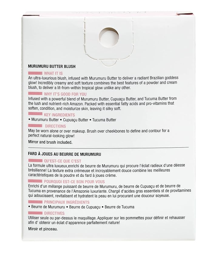 Physicians Formula Murumuru Butter Blush Makeup Powder, Saucy Mauve, Dermatologist Approved, Vegan