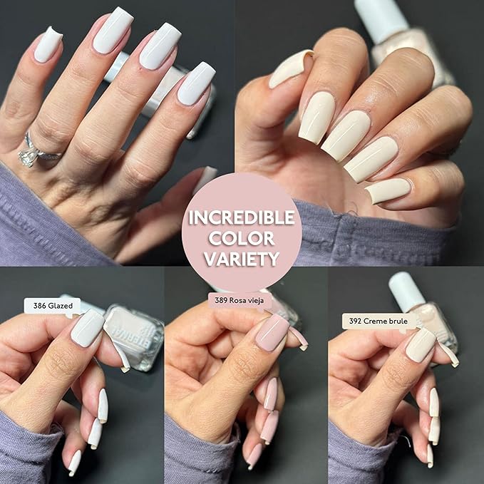 Eternal Pastel Nail Polish Set for Women (CLASSIC ME) - Nude Nail Polish Set for Girls - Lasting & Quick Dry Pink Nail Polish Kit for Home DIY Manicure & Pedicure - Made in USA, 13.5mL (Set of 5)