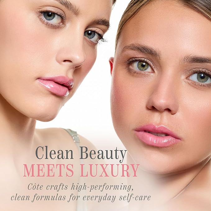 Côte Beauty's Peptide Lip Shine in Lyla, Ultra Hydrating & Long-Lasting Coral Plumping Lip Gloss for Women with Hyaluronic Acid, Shea Butter & Jojoba Oil, Vegan & Cruelty-Free, 0.12 Fl Oz