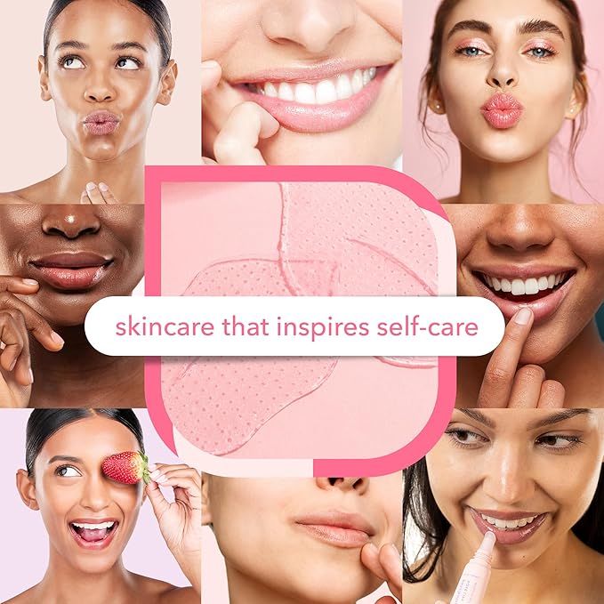 Patchology Rosé Lip Sleeping Mask - Overnight Lip Mask with Hyaluronic Acid and Resveratrol - Hydrating and Repairing Lip Gloss Treatment softens and heals dry cracked lips (14.7 ml)