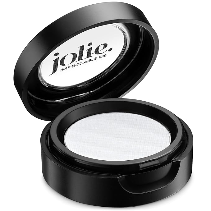 Jolie Cosmetics Powder Pressed Matte Eyeshadows - Cruelty Free, Vegan, Single Pan Eyeshadow 1.48g Base Neutrals (Snow White)