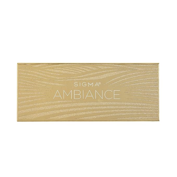 Sigma Beauty Ambiance Eyeshadow Palette | Luminous, Neutral and Gold Shades | Summer Vibes, Mirror Included