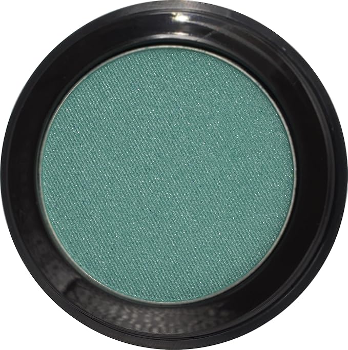 Teal Jewel Shimmering Green Emerald Forest Pressed Powder Single Vegan Eyeshadow; Talc, Paraben & Cruelty Free