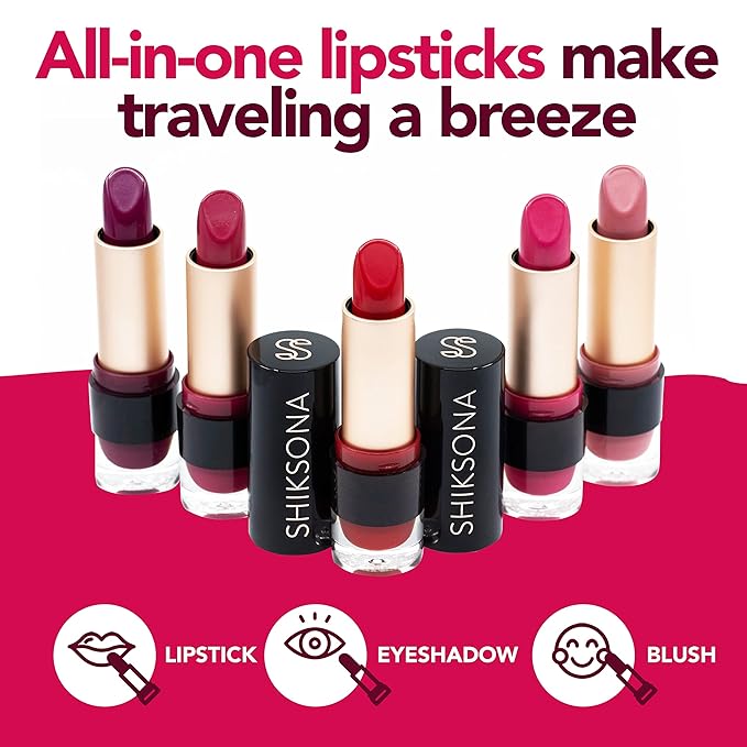 ShikSona Savvy Smokeshow | Vegan, Creamy, Full Coverage Matte Lipstick in a Timeless, Deep Bold Pink shade (with Blue Undertone)