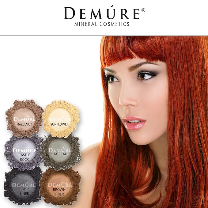 Demure Mineral Make Up (Hazelnut) Eye Shadow, Matte Eyeshadow, Loose Powder, Eye Makeup, Professional Makeup
