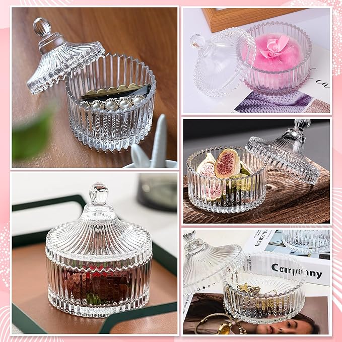 Body Powder Puff and Container, 2PCS 3.54" Powder Puff and 1PCS 5.3x3.9 Powder Container, Large Dusting Powder for Women Body Puff