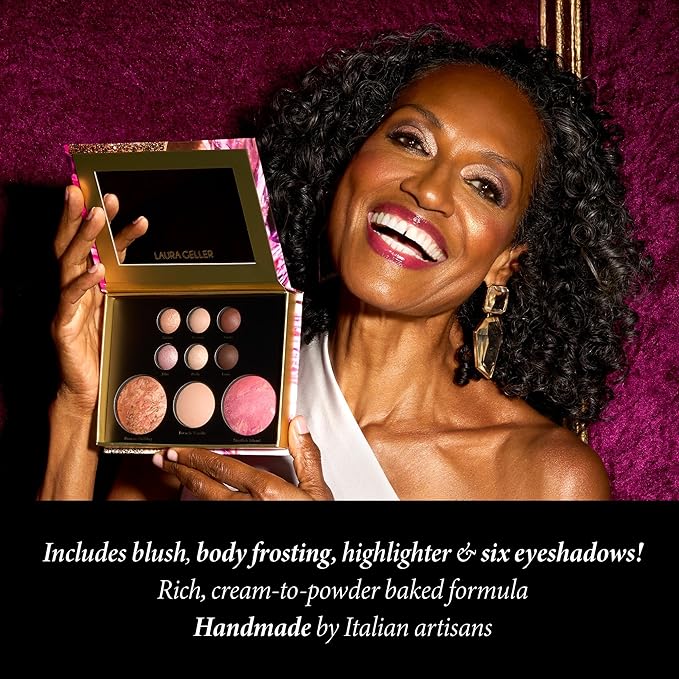 LAURA GELLER NEW YORK The Best of the Best Baked Palette - Tuscan Dreams - Full Size - Includes Bronzer, Blush, Highlighter and 6 Eyeshadows - Travel-Friendly (Best of the Best Tuscan Dreams)