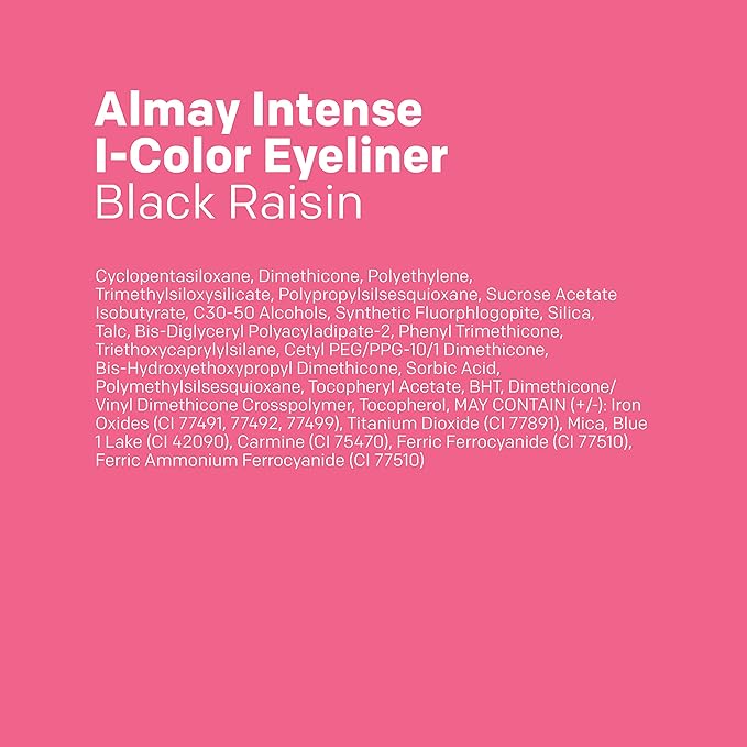 Almay All-Day Eyeliner Pencil, Hypoallergenic, Cruelty-Free, Smudge-Proof, Ophthalmologist Tested, Long Wearing and Water Resistant, 209 Black Raisin, 0.01 oz (Pack of 2)