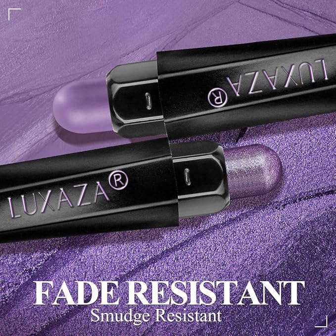 10PCS Eyeshadow Stick Set,Pro Longwear Purple Cream Eye Shadow Brightener Pencil Crayon Makeup Sticks-Grape Glam