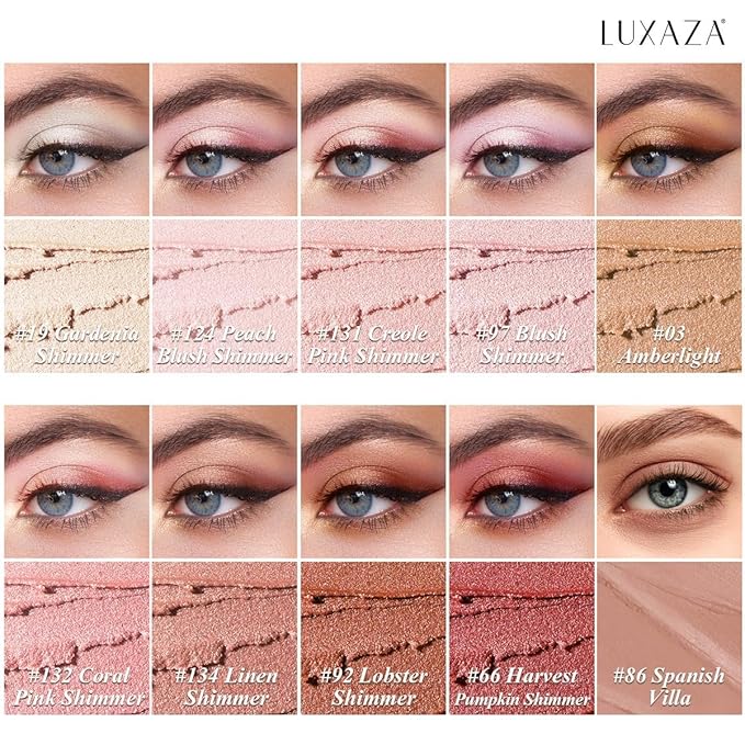 10PCS Eyeshadow Stick,Shimmer And Matte Brown Metallic Cream Eyeshadow Pencil Crayon with Smudge-proof & Waterproof, Eye Brightener Stick, Ideal Gift for Women- Love's Gifts