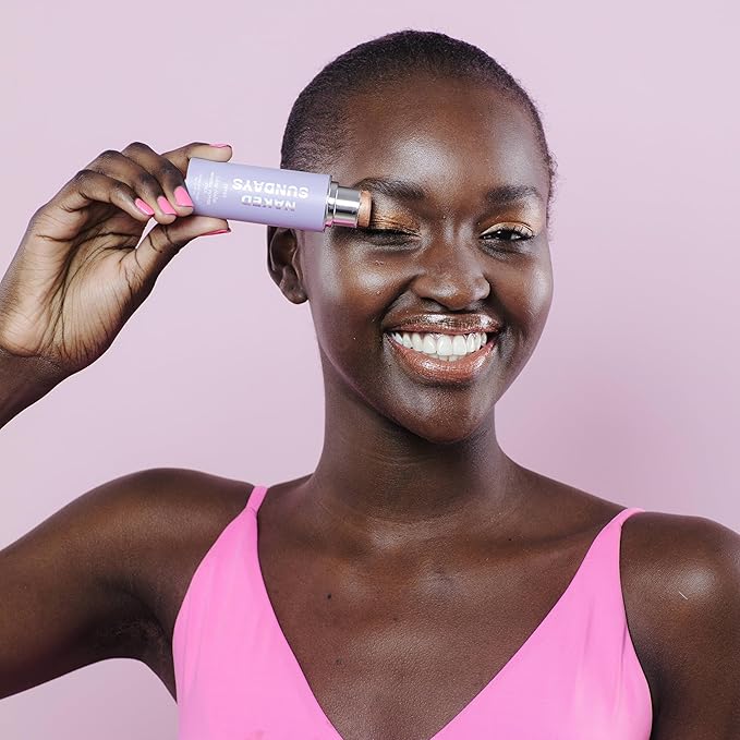 Naked Sundays SPF 50 Mineral Glow Balm Peptide-Infused Multi-Tasking Blush Stick for Cheeks, Lips & Eyes – Broad Spectrum Mineral Sunscreen with Zinc Oxide – 8g (Pink Pop)