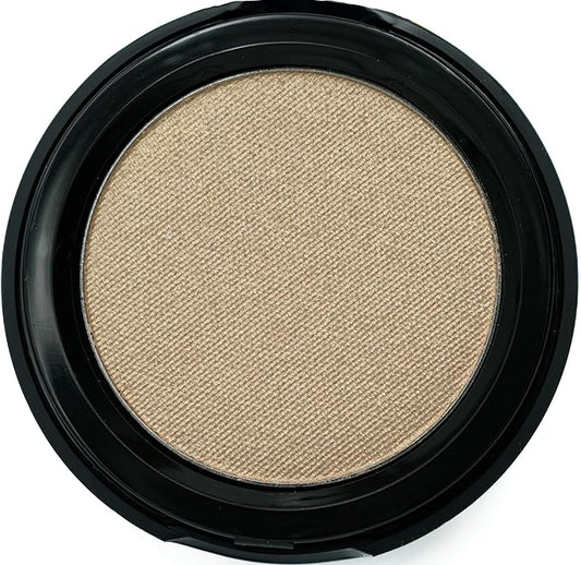 Prosecco White Wine Pale Gold Shimmering Metallic Pressed Powder Single Vegan Eyeshadow; Talc, Paraben & Cruelty Free