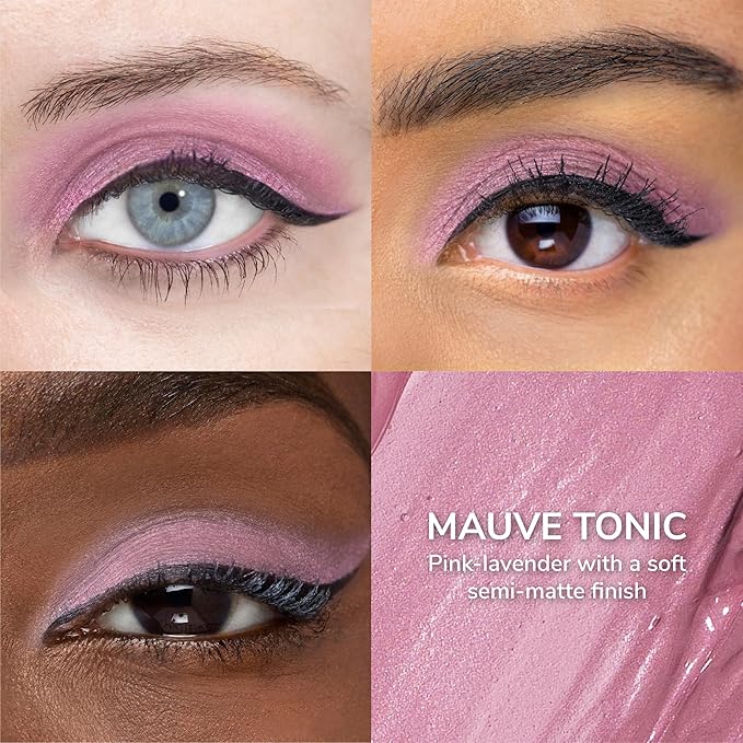 ShadowSense EyeShadow, Mauve Tonic, 0.14 Oz, Matte Cream to Powder Eyeshadow, Long-Lasting, Anti-Aging, Waterproof, Smudge-Proof Formula for Flawless All-Day Wear