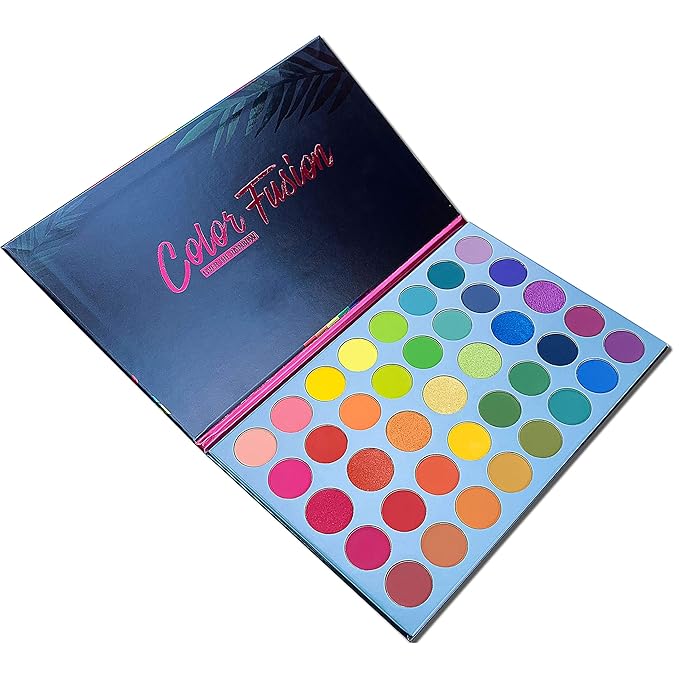 39 Color Rainbow Eyeshadow Palette - Professional Makeup Matte Metallic Shimmer Eye Shadow Palettes - Ultra Pigmented Powder Bright Vibrant Colors Shades Cosmetics Set