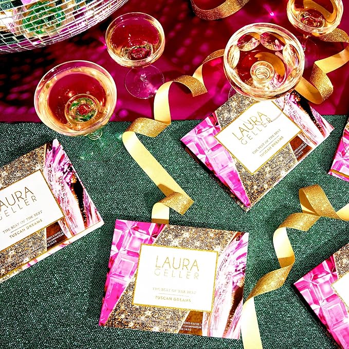 LAURA GELLER NEW YORK The Best of the Best Baked Palette - Tuscan Dreams - Full Size - Includes Bronzer, Blush, Highlighter and 6 Eyeshadows - Travel-Friendly (Best of the Best Tuscan Dreams)