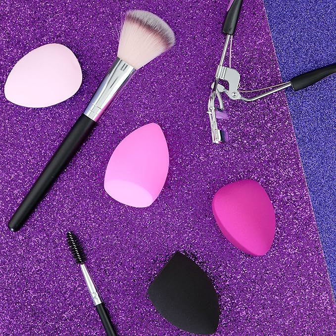 12pc Beauty Blenders Value Pack - Assorted Cosmetic Makeup Sponge Beauty Blender Set For Foundation, Blush, Concealer, Eyeshadow, Contour & Highlighter Pastel
