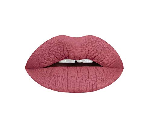 Aromi Rosy Chestnut Matte Liquid Lipstick | Warm, Earthy Rose Lip Color, Vegan, Cruelty-free, Smudge Proof + Long-Lasting Lipstick (Stella Rosae)
