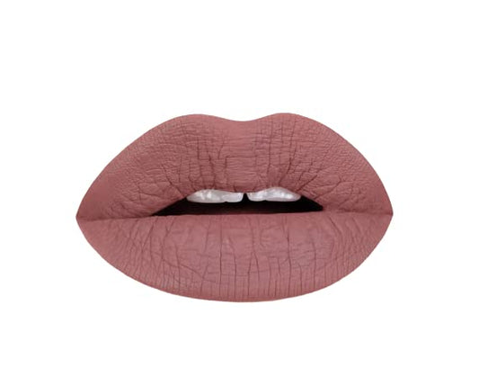 Aromi Sepia Brown Matte Liquid Lipstick | Grey Brown Lip Color, Greige, Vegan and Cruelty-free, Waterproof, Long-Lasting Lipstick, Dye-free (Sepia Brown)