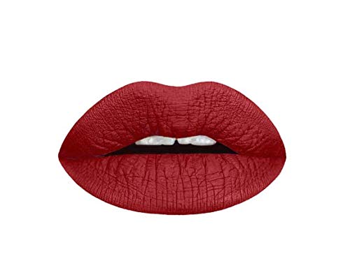 Aromi Maroon Matte Liquid Lipstick | Dark Red, Bordeaux Lip Color with Warm Undertones, Vegan, Cruelty-free, Long-wear, Waterproof, Handmade (Rich Rosewood)