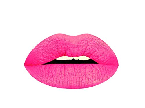 Aromi Neon Pink Liquid Lipstick | Bright Magenta Lip Color, Vegan, Cruelty-free, Hot Pink, Smudge Proof, Waterproof, Long-lasting, Handmade (Electric Orchid)