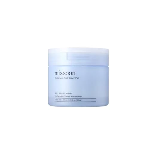 mixsoon Hyaluronic Acid Toner Pad 6 Fl. Oz. / 180ml Soothing, Hydrating Toner Pads for Sensitive Skin Korea Glass Skin Care