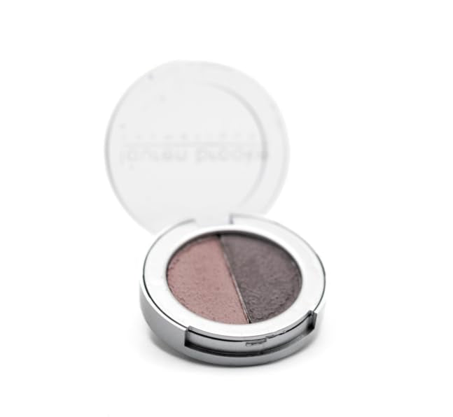 Lauren Brooke Cosmetiques Pressed Eyeshadow Duo, Natural, Organic Makeup (Smokey Plum/Sweet Pea)