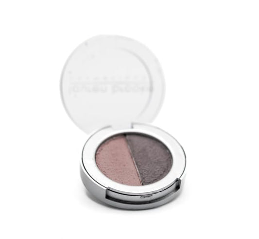 Lauren Brooke Cosmetiques Pressed Eyeshadow Duo, Natural, Organic Makeup (Smokey Plum/Sweet Pea)