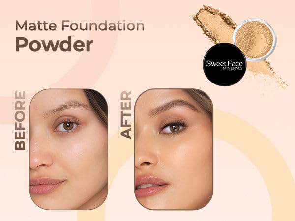 Deep Tan Shade Foundation (5g Full Size Sifter Jar) Matte Mineral Makeup Loose Powder Foundation – Full Coverage, Natural Finish, Noncomedogenic, SPF 30