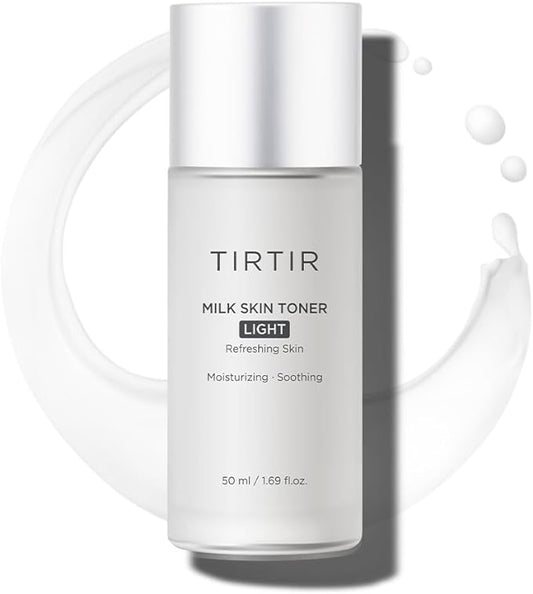 TIRTIR Milk Skin Toner Light | Instant Hydration with 4% Niacinamide, Pore-Tightening, Vegan Toner for Acne-Prone, Sensitive & Oily Skin, Fungal Acne Safe, Panthenol, Allantoin, Vitamin B