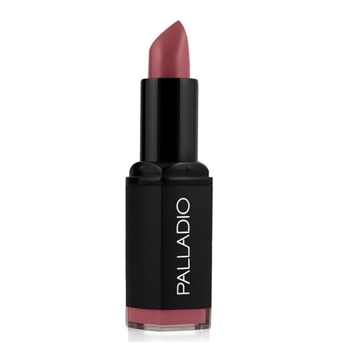 Palladio Herbal Matte Lipstick, Creamy and Full Coverage Long Lasting Matte Lipstick, Regal Café