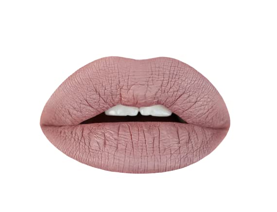 Aromi Grey Beige Matte Liquid Lipstick | Greige, Light Brown Lip Color, Vegan and Cruelty-free, Waterproof and Long-lasting Lipstick, Handmade (Desert Taupe)