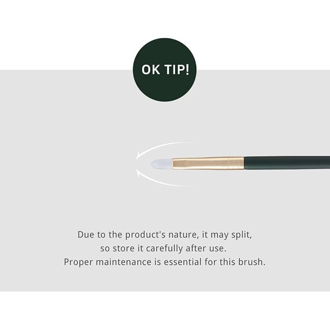 [SOO ADOR] okhee Concealer Brush PIV07 - Targeted Precision for Blemishes and Under-Eye Areas | Designed by K-Pop Makeup Artist Seo Ok | Makeup Brush Base Brush