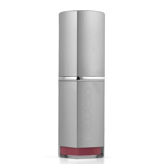 Palladio Herbal Lipstick, Rich Pigmented and Creamy Lip Color, Infused with Safflower, Ginseng, Ginkgo Biloba, Camellia and Aloe, Prevents Lips from Drying, Combats Fine Lines, Surely Pink