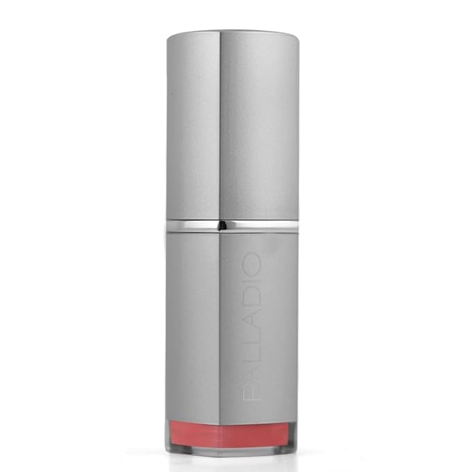 Palladio Herbal Lipstick, Rich Pigmented and Creamy, Infused with Aloe Vera, Chamomile & Ginseng, Prevents Lips from Drying, Combats Fine Lines, Long Lasting Lipstick, Petal Pink